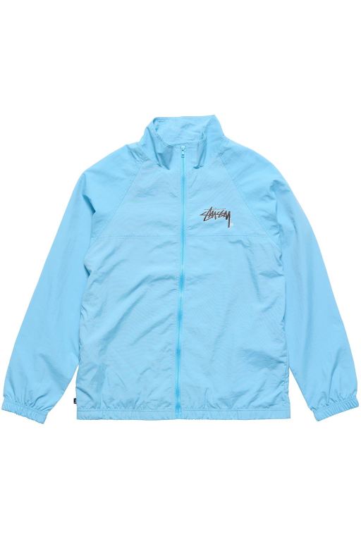 Stussy Mens Stock Taslon Zip Up Spray Jackets Blue - ZJHSL3648